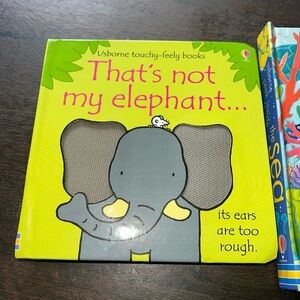 Children’s book Usborne Touchy-Feely Elephant Book (set of 2)